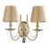 Бра Crystal Lux Victoria AP2 Gold/Amber