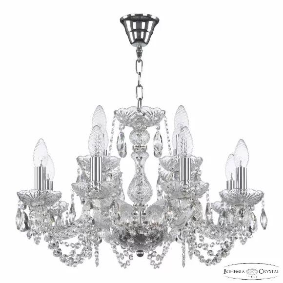 Подвесная люстра Bohemia Ivele Crystal 119/8+4/200 Ni Подвесная люстра Bohemia Ivele Crystal 119/8+4/200 Ni