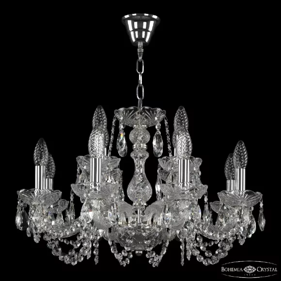 Подвесная люстра Bohemia Ivele Crystal 119/8+4/200 Ni Подвесная люстра Bohemia Ivele Crystal 119/8+4/200 Ni