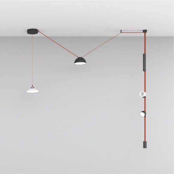 Трековый однофазный светильник Denkirs Belty Flow DK5561-BK