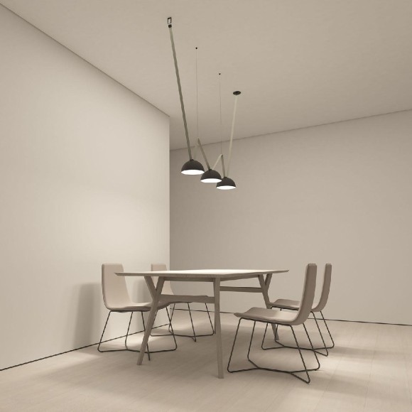 Трековый однофазный светильник Denkirs Belty Flow DK5561-BK