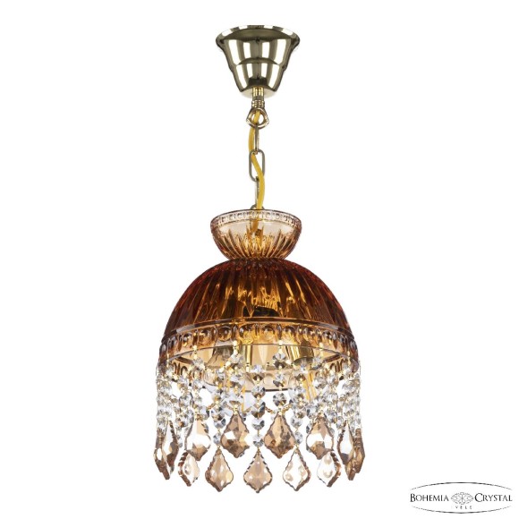 Подвесной светильник Bohemia Ivele Crystal 5478/22 G Amber/M-1G Leafs K721