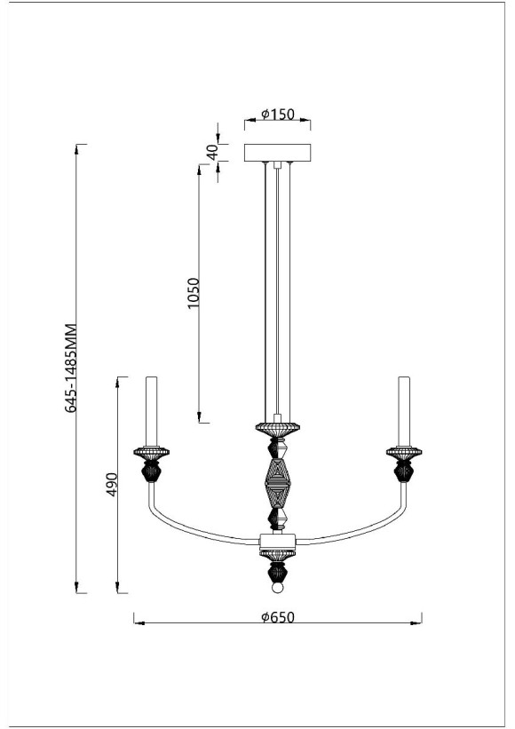 Подвесная светодиодная люстра Divinare Capello 4947/01 SP-6