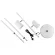 Торшер Uniel ULM-T600 2х6W/4500K/DIM WHITE UL-00010175, Белый, Нейтральный белый, Металл