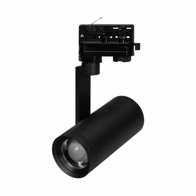 Трековый трехфазный светильник Arlight LGD-URANUS-4TR-R75-18W/25W Warm3500-MIX (BK, 20-50 deg, side holder, 230V) (IP20 Металл) 055807
