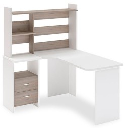 Стол компьютерный Домино Lite СКЛ-Угл130+НКЛ-120 MER_SKL-Ugl130-NKL-120_BEN_LEV