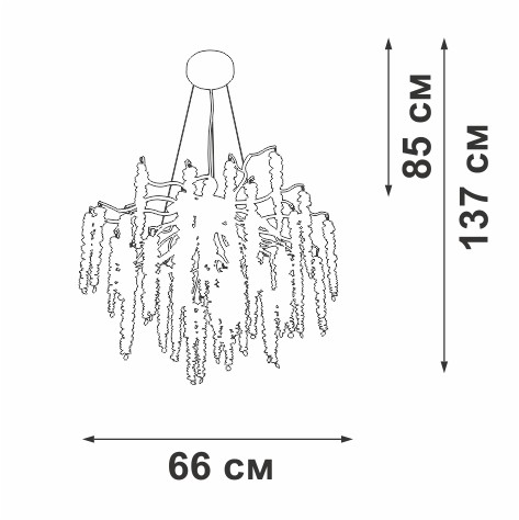 Подвесная люстра Vitaluce V28551-8/7S