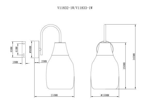 Бра Moderli Adalina V11832-1W