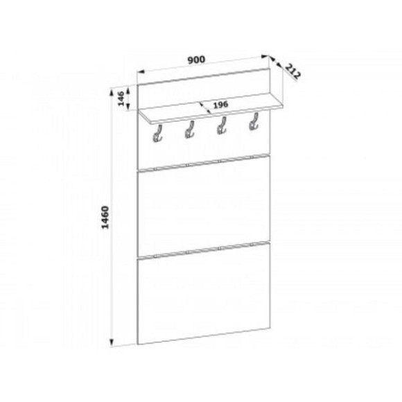 Вешалка-полка ВШ-3.1 SK_SHOVSH3.1V1