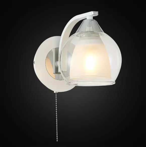 Бра Citilux CL152310, Белый, Металл, Стекло, крупный план