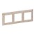 Рамка 3-постовая Legrand Valena Life Ампир бежевый 754113