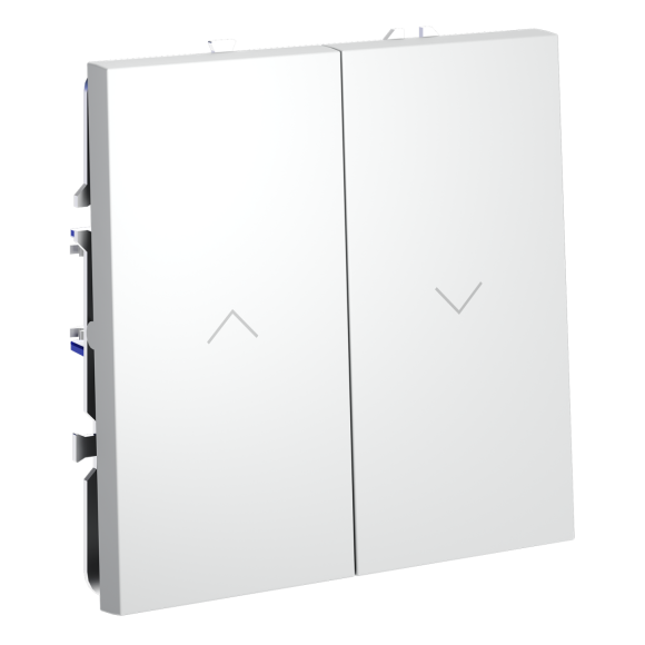 Выключатель встраиваемый Voltum S70 для жалюзи 10А, (белый матовый) VLS020702