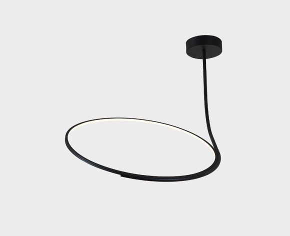 Подвесная светодиодная люстра Italline IT013-6025 black 3000K