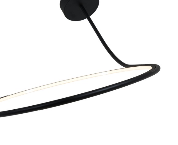 Подвесная светодиодная люстра Italline IT013-6025 black 3000K