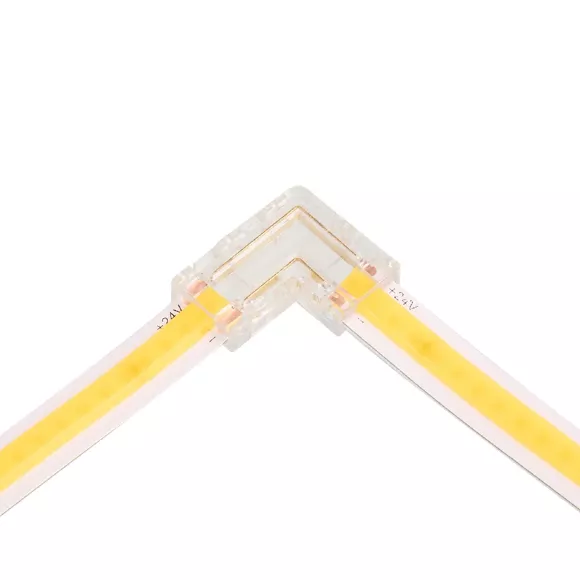 Коннектор угловой для ленты COB шириной 8мм, комплект 3шт WOLTA WLS-2PIN-COB-8MM-L Коннектор угловой для ленты COB шириной 8мм, комплект 3шт WOLTA WLS-2PIN-COB-8MM-L