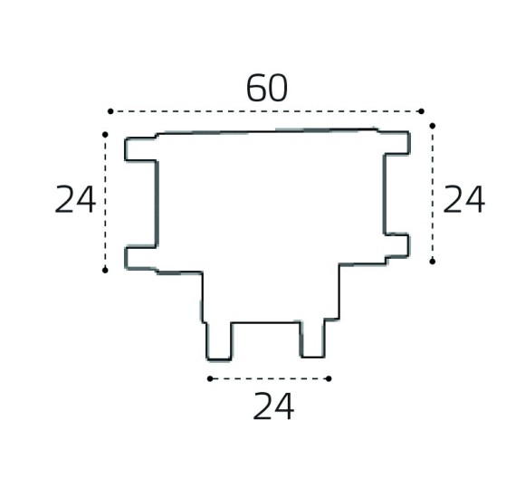 Соединитель Т-образный для магнитного шинопровода Italline IT09-9030 black