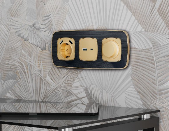 Рамка одноместная Ambrella Volt Coint OF640541