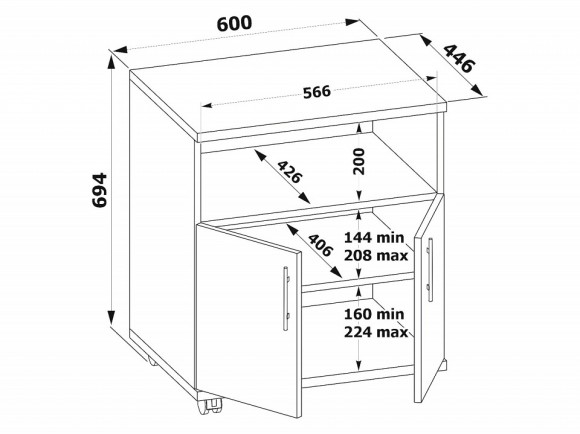 Тумба КТ-11 SK_KT11B6