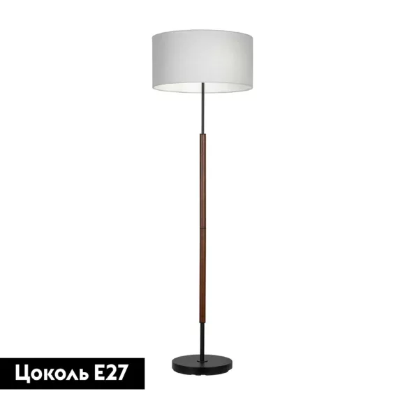 Торшер Lussole Lgo LSP-0590, Черный, Бежевый, Металл, крупный план основания Торшер Lussole Lgo LSP-0590, Черный, Бежевый, Металл, крупный план основания