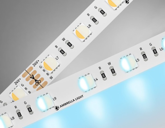 Светодиодная лента Ambrella Light LED Strip 24В 5050 10Вт/м RGBW+6500K 5м IP20 GS4403