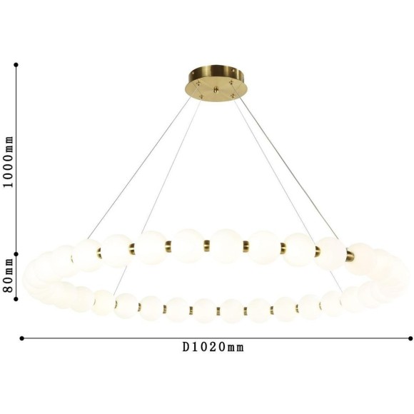 Подвесная светодиодная люстра Favourite Gubbare 4014-10P