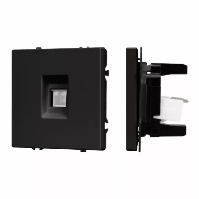 Механизм компьютерной розетки Arlight SCT-NOBE-MPC1-SFPL-BK (RJ-45, CAT6) 054305