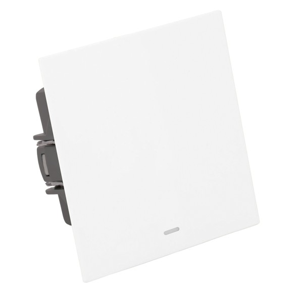 Выключатель 1-клавишный c индикатором (механизм) Stekker Мия 250В 10А RSW10-3101-01 белая магнолия 50431