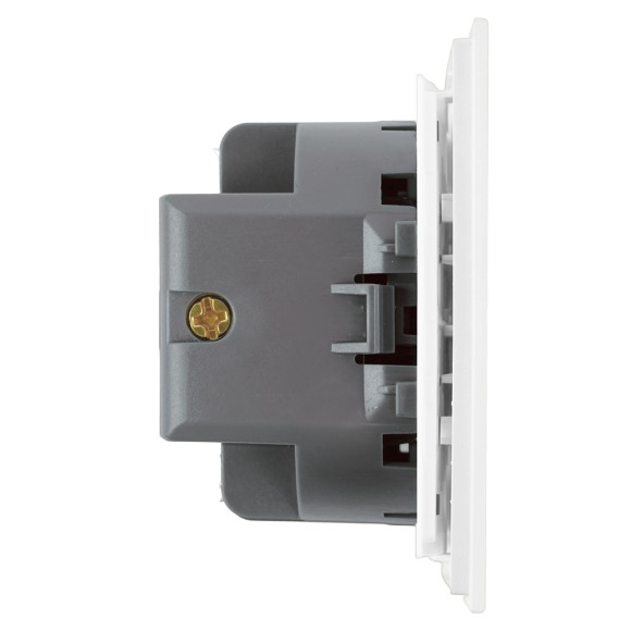 Выключатель 1-клавишный c индикатором (механизм) Stekker Мия 250В 10А RSW10-3101-01 белая магнолия 50431