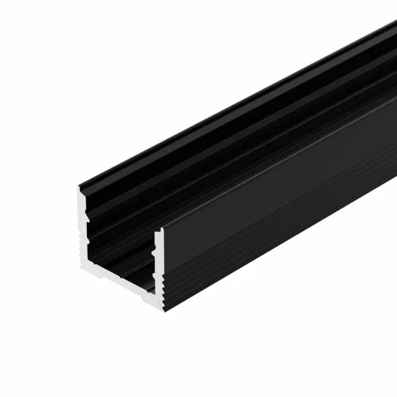 Профиль Arlight SL-SLIM-H13M-3000 BLACK (BY) (Алюминий) 064821, вид сбоку Профиль Arlight SL-SLIM-H13M-3000 BLACK (BY) (Алюминий) 064821, вид сбоку
