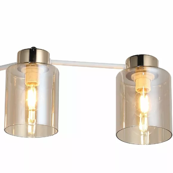 Потолочная люстра Illumico IL6111-5COU-79 WH GD Qui, Белый, Коричневый, Металл Потолочная люстра Illumico IL6111-5COU-79 WH GD Qui, Белый, Коричневый, Металл