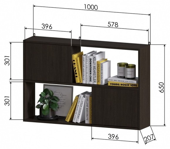 Полка комбинированная ПД-1 JZZ_PD-1V