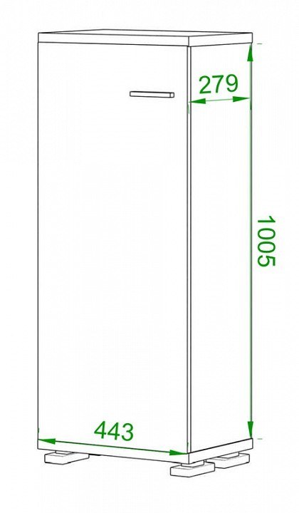 Тумба Домино ПУ-10-2 MER_PU-10-2_KSH