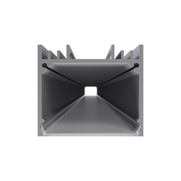 Профиль П-образный универсальный Apeyron ширина ленты до 25мм (рассеиватель, заглушки - 2шт) 08-23