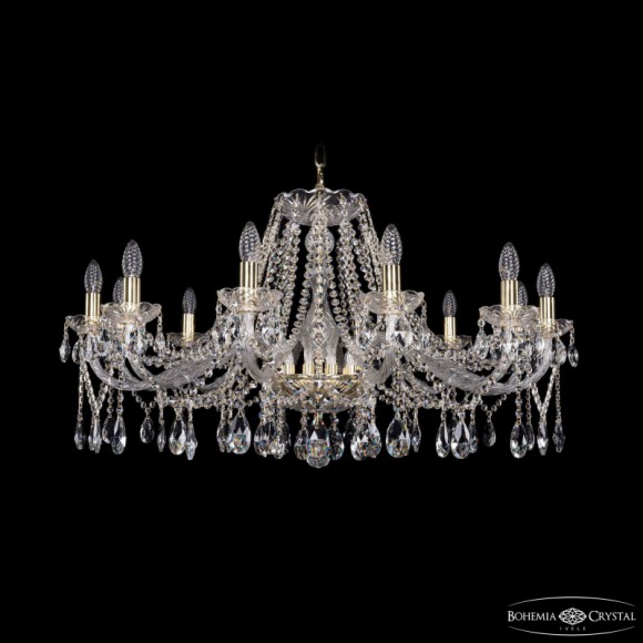 Подвесная люстра Bohemia Ivele Crystal 1413/12/360 G