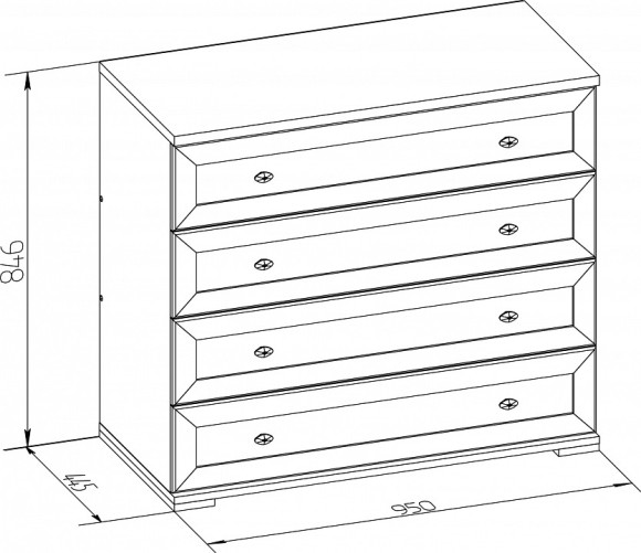 Комод Sherlock 65 GLZ_00-00008411