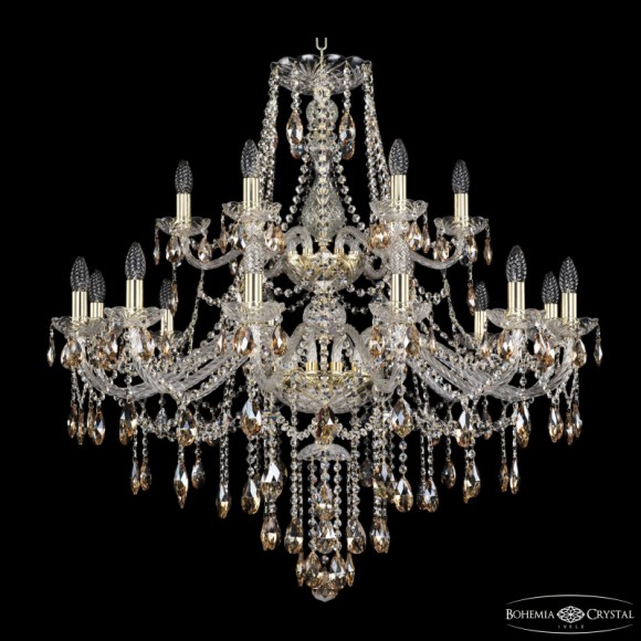 Подвесная люстра Bohemia Ivele Crystal 1415/12+6/360/2d G K721