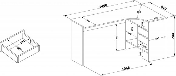 Стол письменный СПм-25 SK_00-00015989