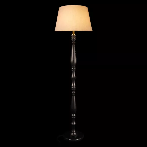 Торшер Loft IT Enya 10576F Black, Коричневый, Белый, Дерево, крупный план основания Торшер Loft IT Enya 10576F Black, Коричневый, Белый, Дерево, крупный план основания