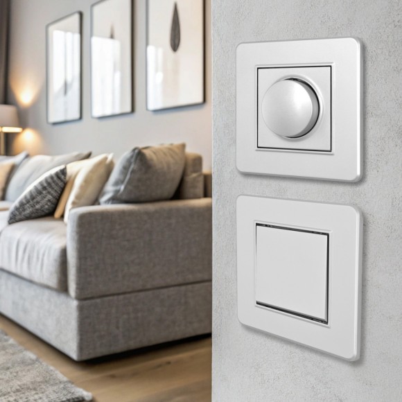 Диммер с рамкой Arte Milano SET16-1-48-1 silver