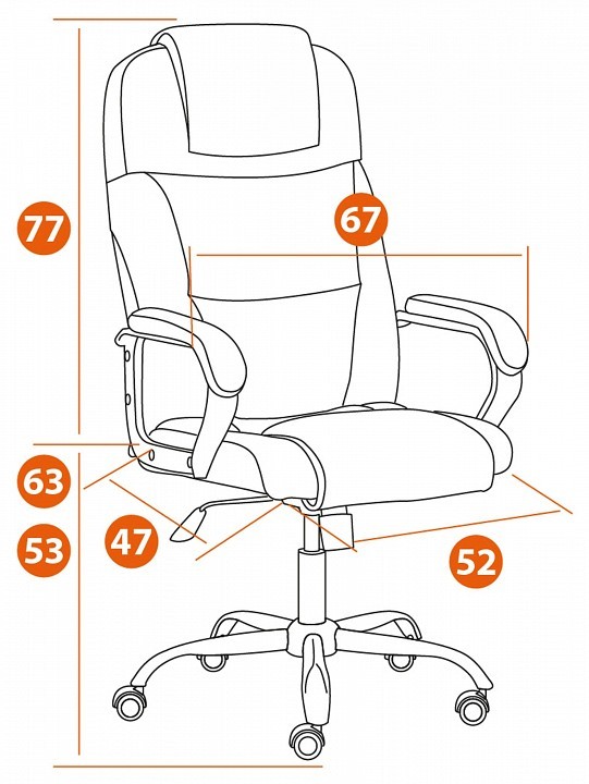 Кресло компьютерное Bergamo TET_19371