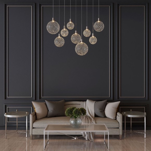 Каскадная люстра Eurosvet Gemini 90353/9 хром a069039