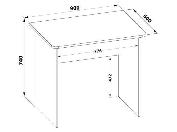 Стол письменный СПм-01.1 SK_SPm01.1Ds5