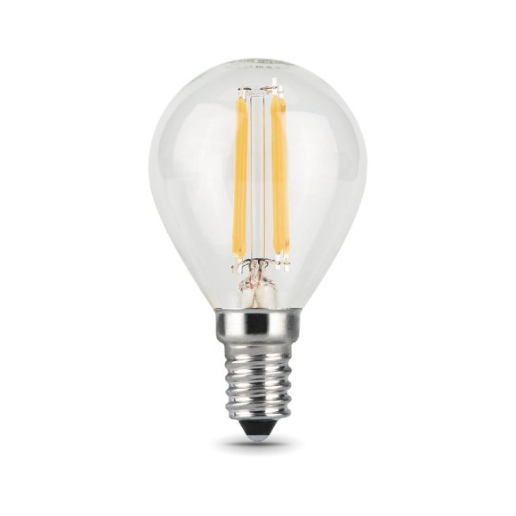 Лампа светодиодная филаментная Gauss E14 11W 2700К прозрачная 105801111