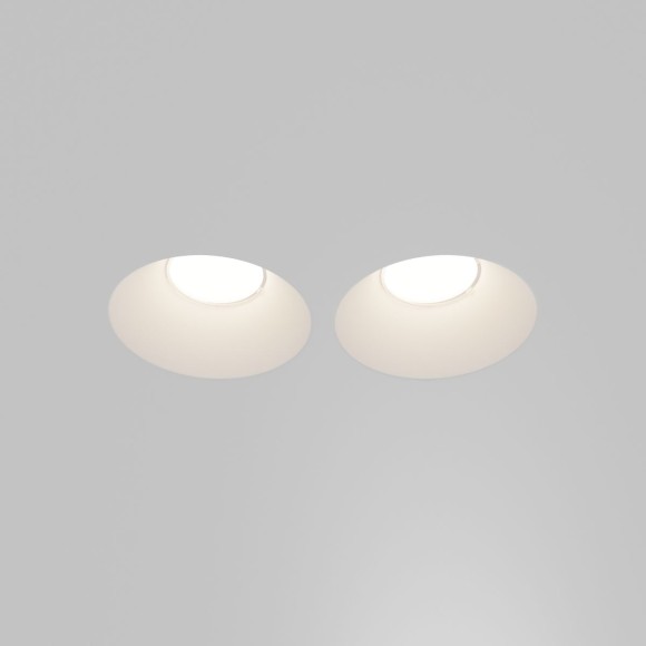 Встраиваемый светильник Maytoni Technical Gyps Modern DL129-GU10-02-W