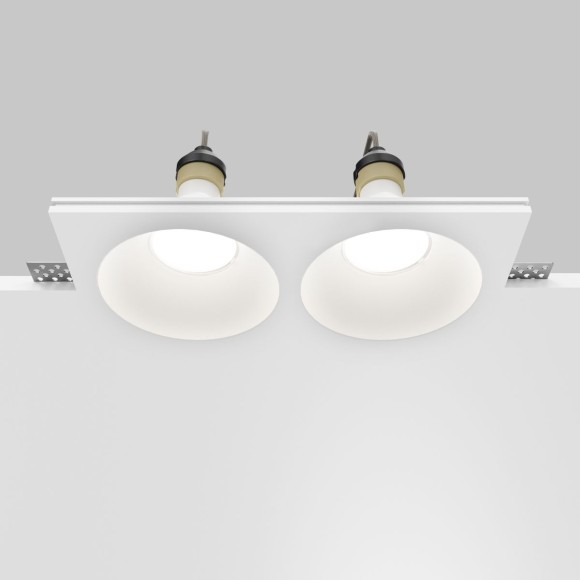 Встраиваемый светильник Maytoni Technical Gyps Modern DL129-GU10-02-W