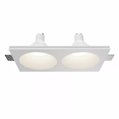 Встраиваемый светильник Maytoni Technical Gyps Modern DL129-GU10-02-W