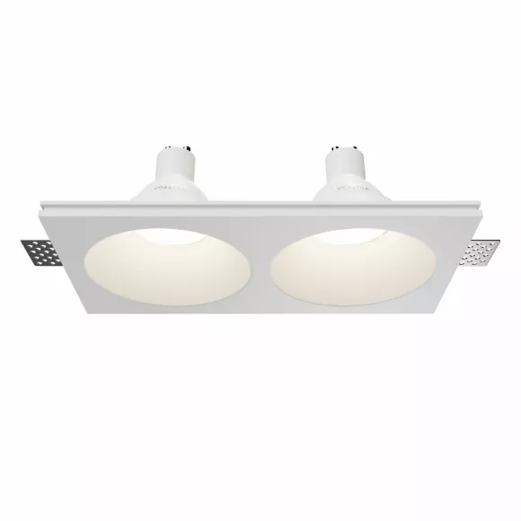Встраиваемый светильник Maytoni Technical Gyps Modern DL129-GU10-02-W Встраиваемый светильник Maytoni Technical Gyps Modern DL129-GU10-02-W