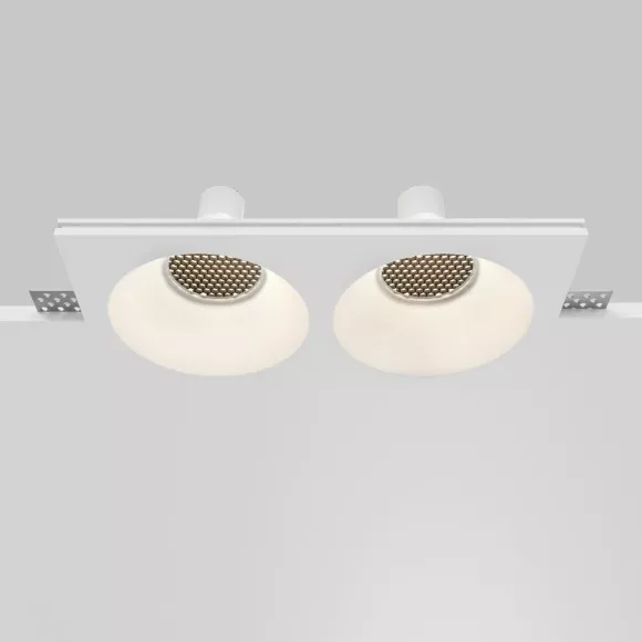 Встраиваемый светильник Maytoni Technical Gyps Modern DL129-GU10-02-W Встраиваемый светильник Maytoni Technical Gyps Modern DL129-GU10-02-W