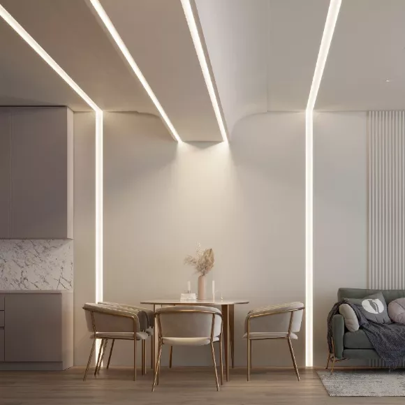 Профиль Arlight FANTOM-W45-BEVEL-2000 WHITE 039949