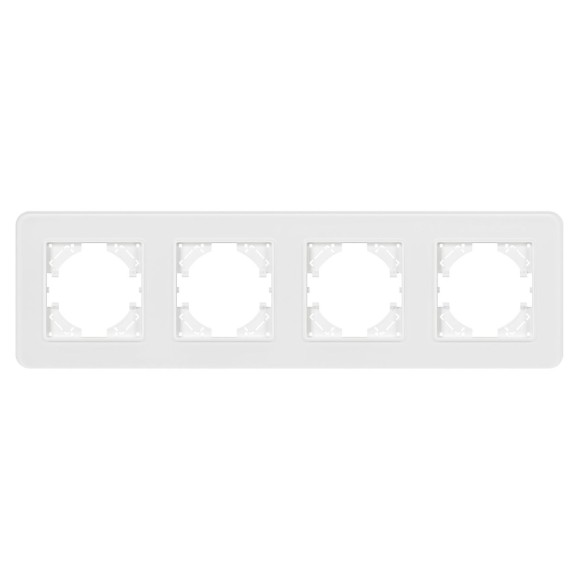 Рамка на 4 поста стеклянная Arlight FRM-OMALI-SFGS-4-WH 049716
